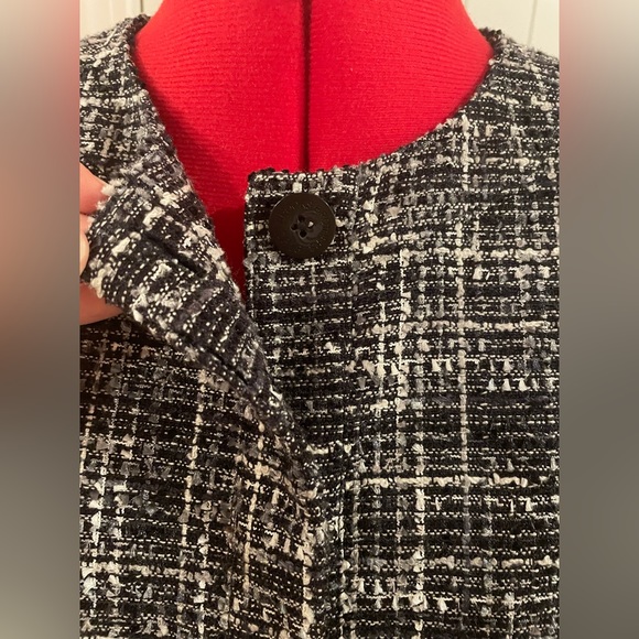 Brooks Brothers 346 Gray & White Tweed Blazer Jacket Cotton Linen Blend S-M - Picture 6 of 9